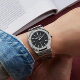 Royal Oak Silver Black Dial Automatic Watch