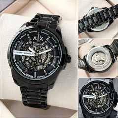 Armani Exchange AX Automatic Skeleton Dial Watch