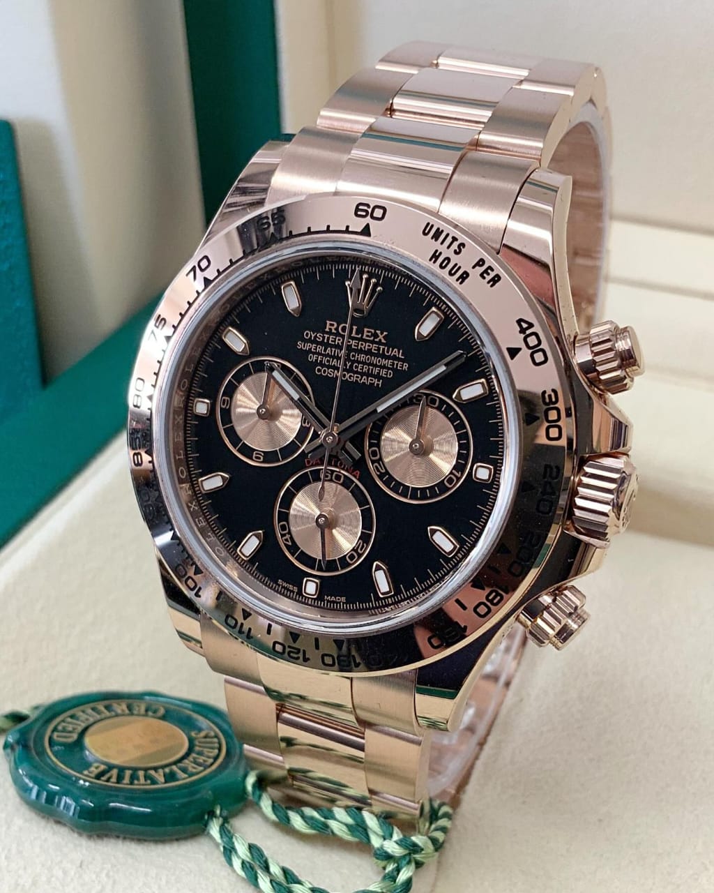 Rolex Cosmograph Daytona Everose Gold with Black Dial
