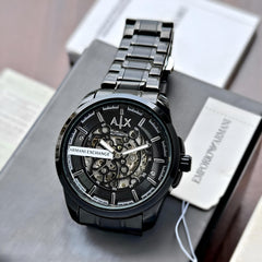 Armani Exchange AX Automatic Skeleton Dial Watch