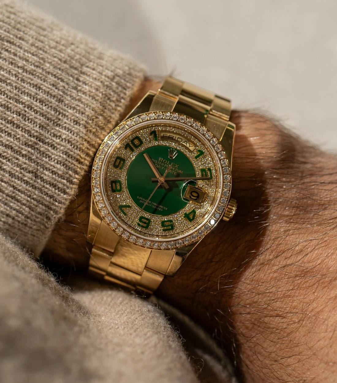 Rolex Day-Date 40  Diamond Bezel